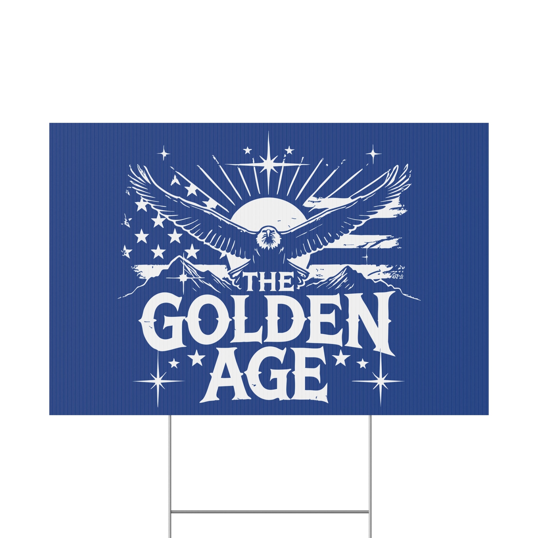 The Golden Age Patriotic USA Yard Sign