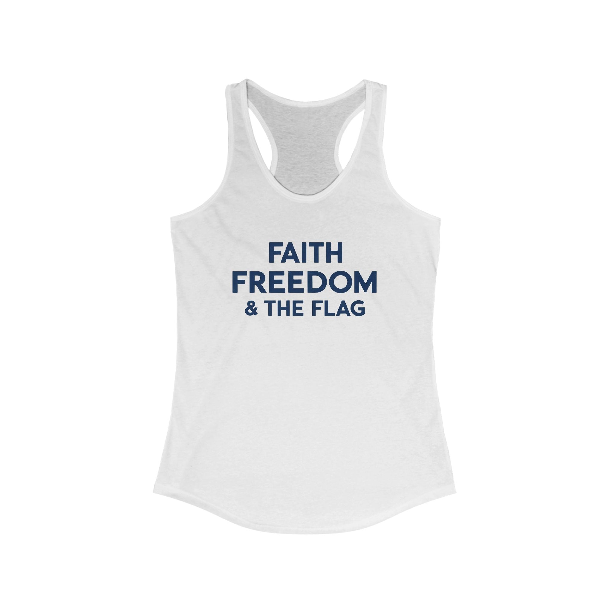 Faith Freedom & The Flag Women’s Racerback Tank