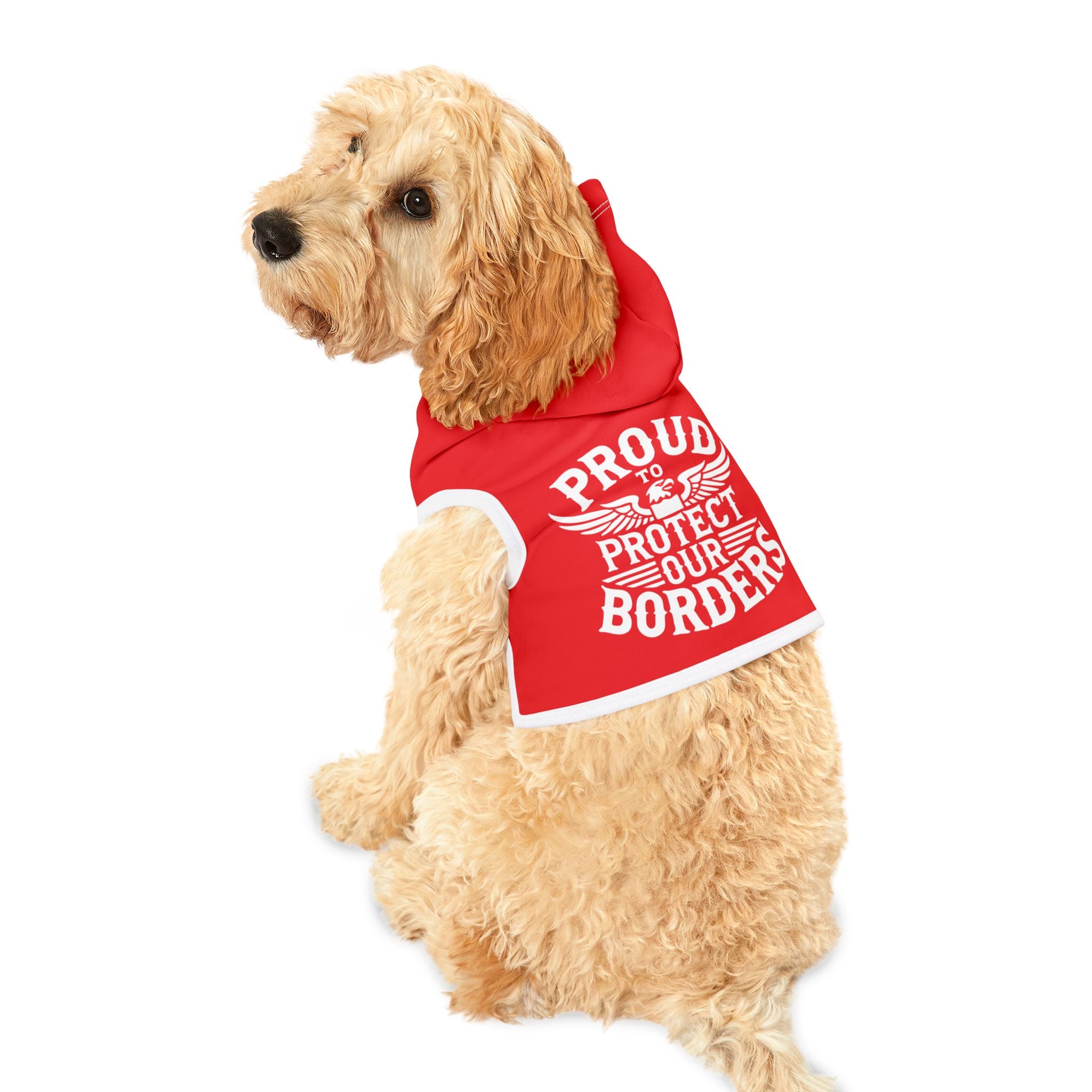 Proud To Protect Our Borders USA Pet Hoodie