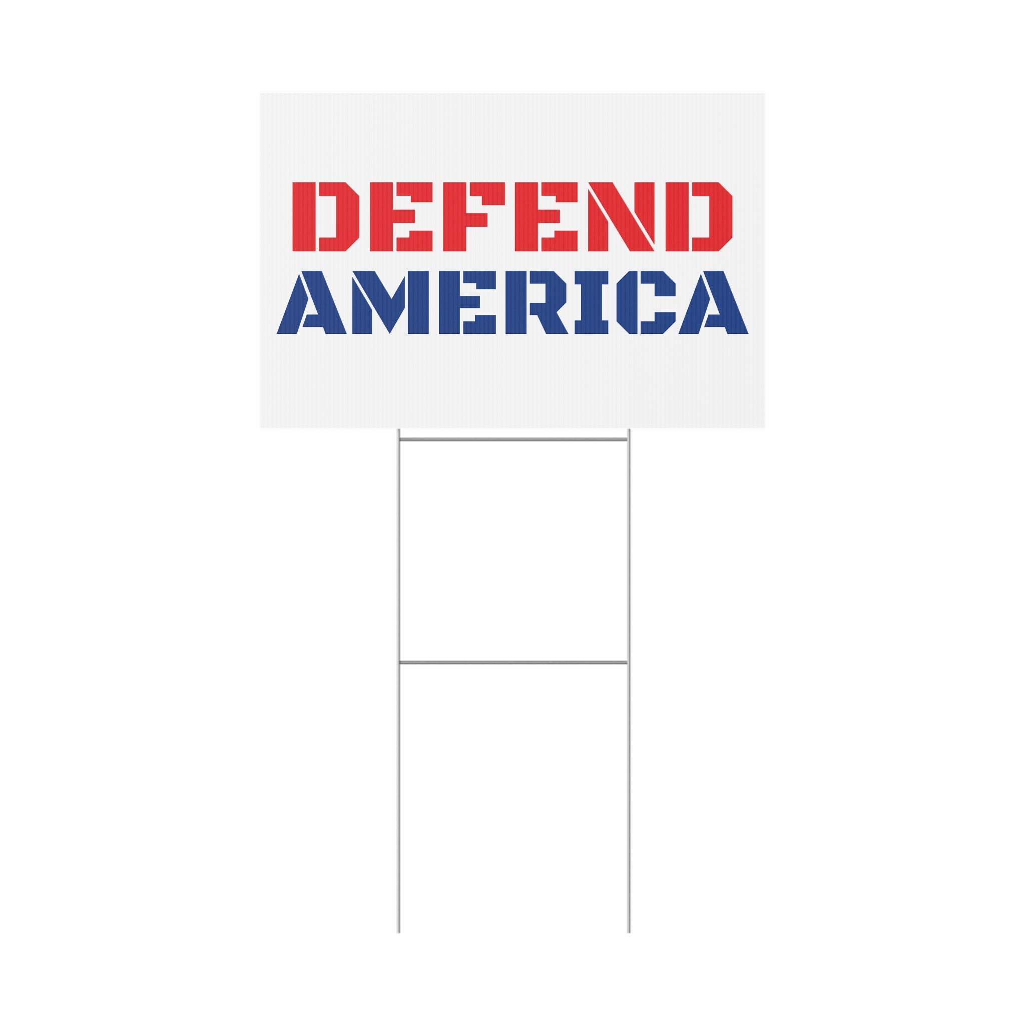 Defend America Patriotic USA Yard Sign