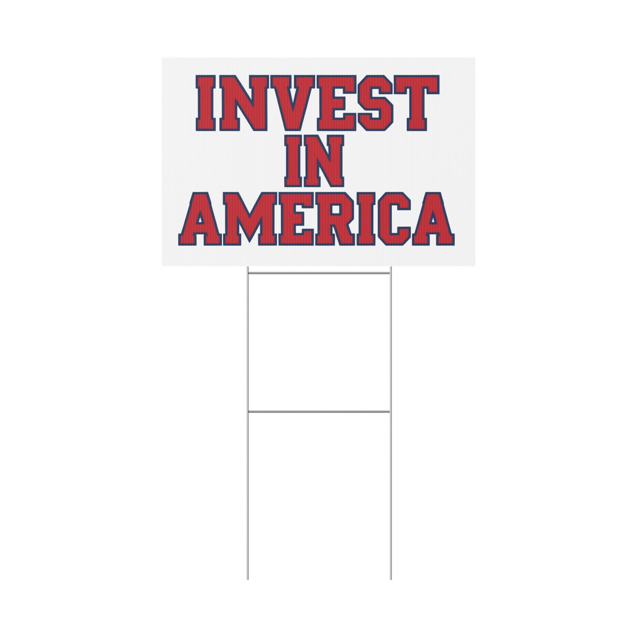Invest In America Patriotic USA Yard Sign