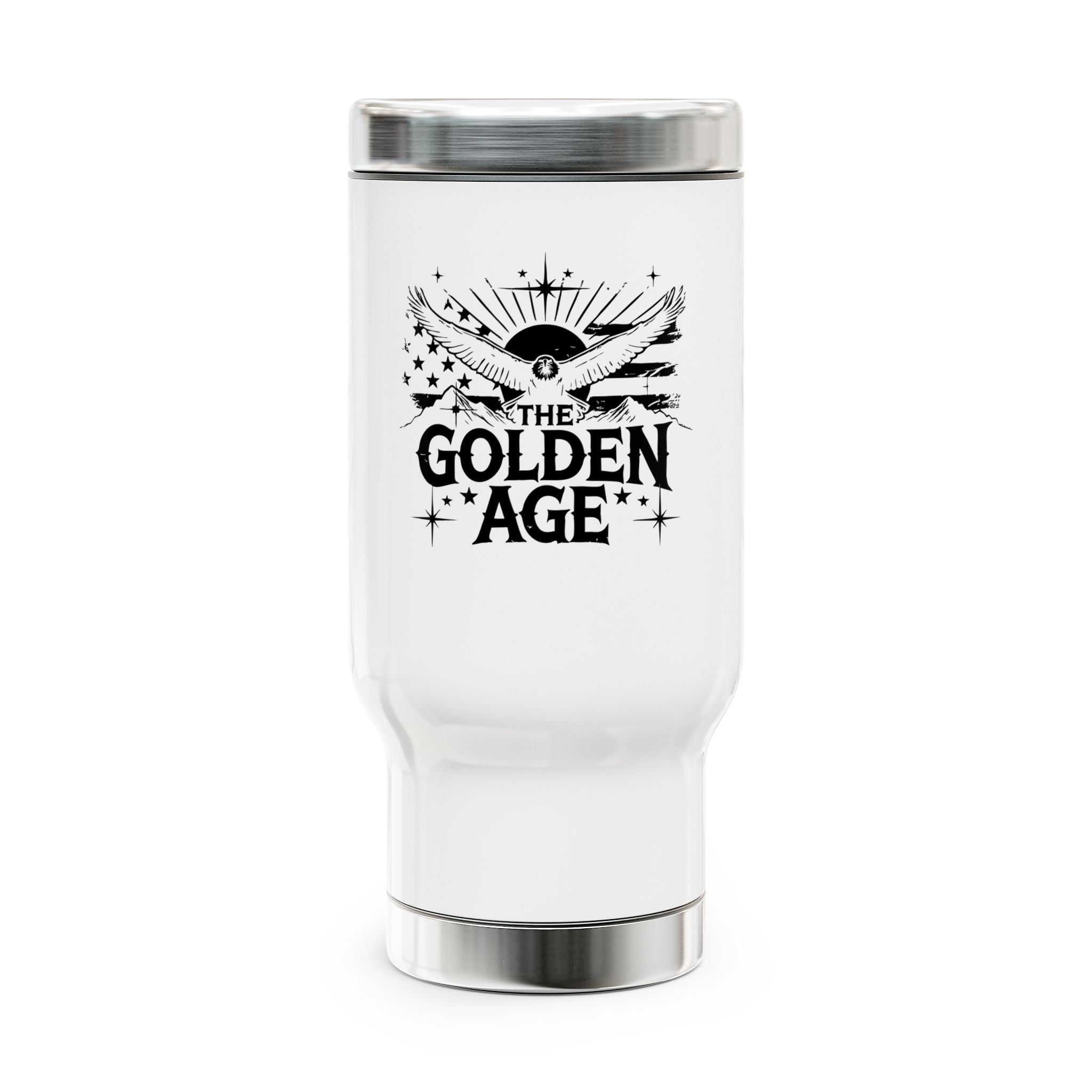 The Golden Age (American Flag) USA Stainless Steel Travel Mug (14oz)