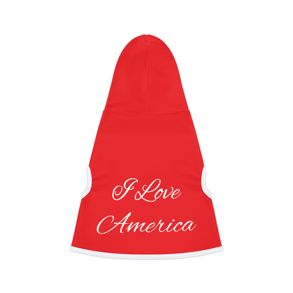I Love America Pet Hoodie
