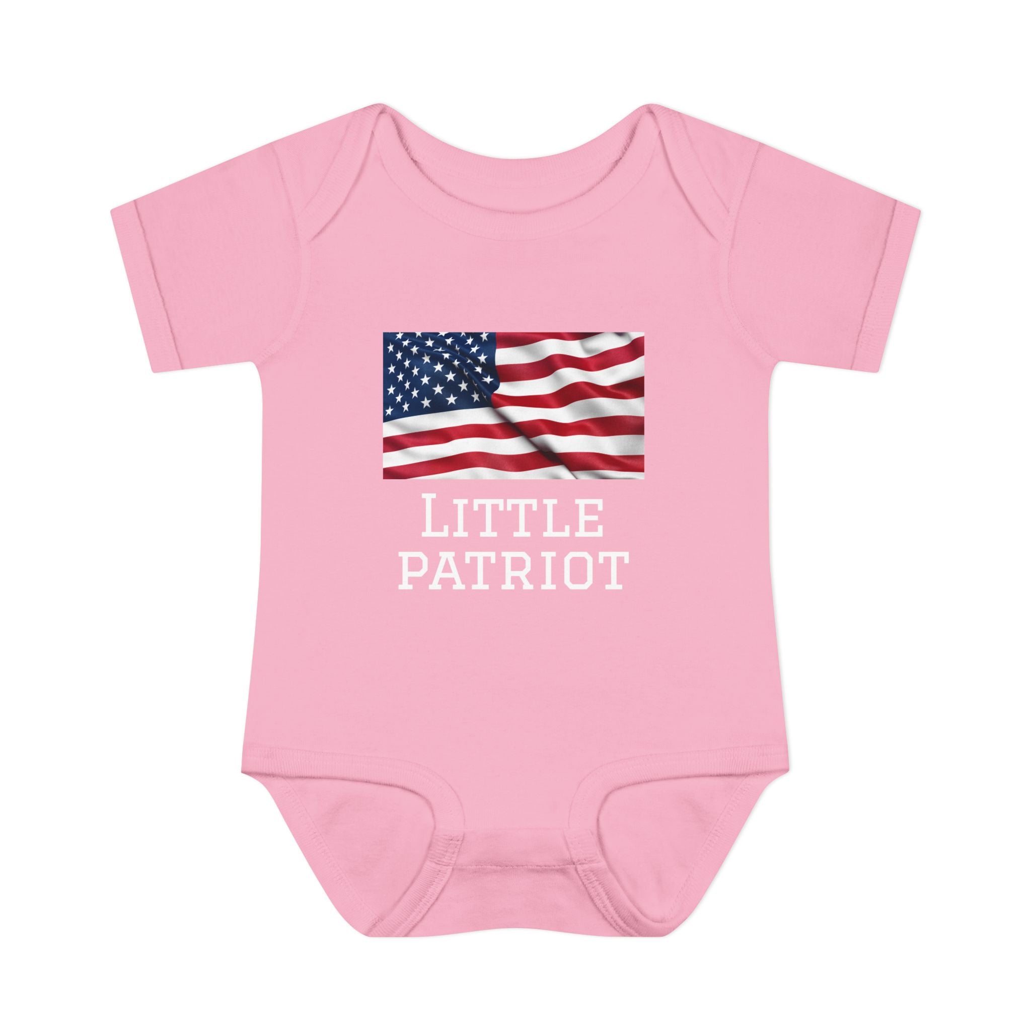 Little Patriot (American Flag) USA Patriotic Infant Bodysuit