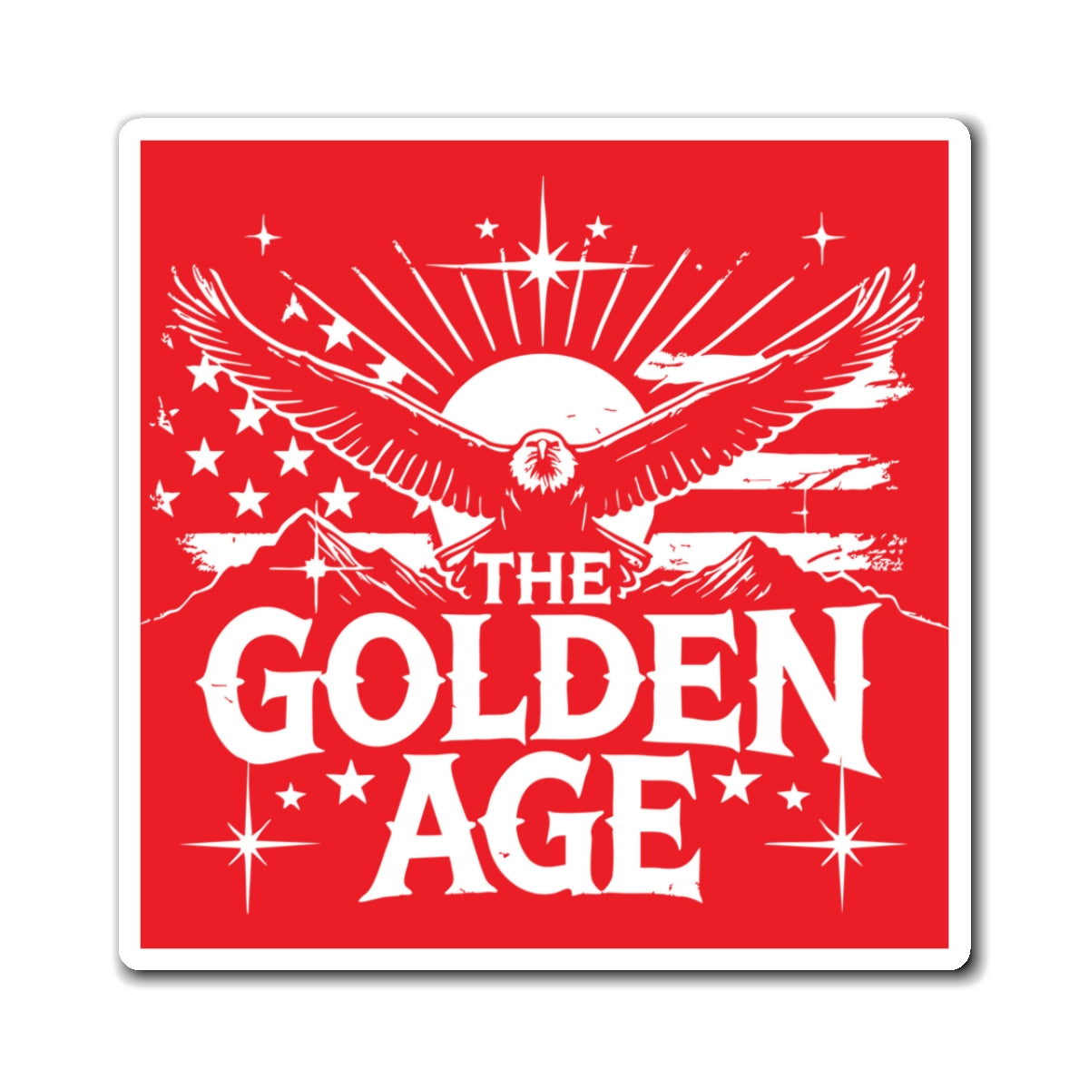 The Golden Age (American Flag) Magnet