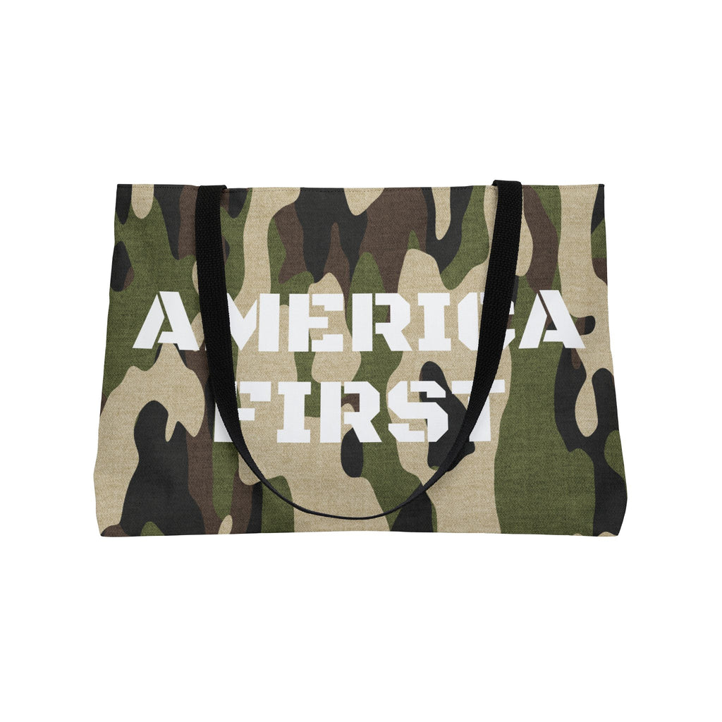 America First Camo Weekender Tote Bag