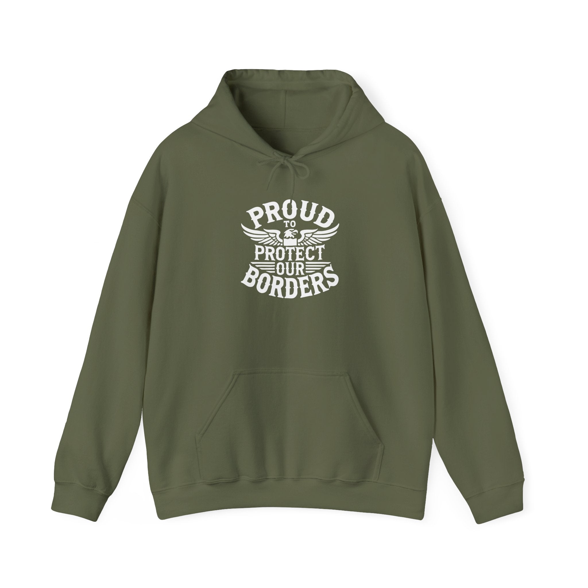 Proud to Protect Borders Unisex Heavy Blend™ USA Hoodie