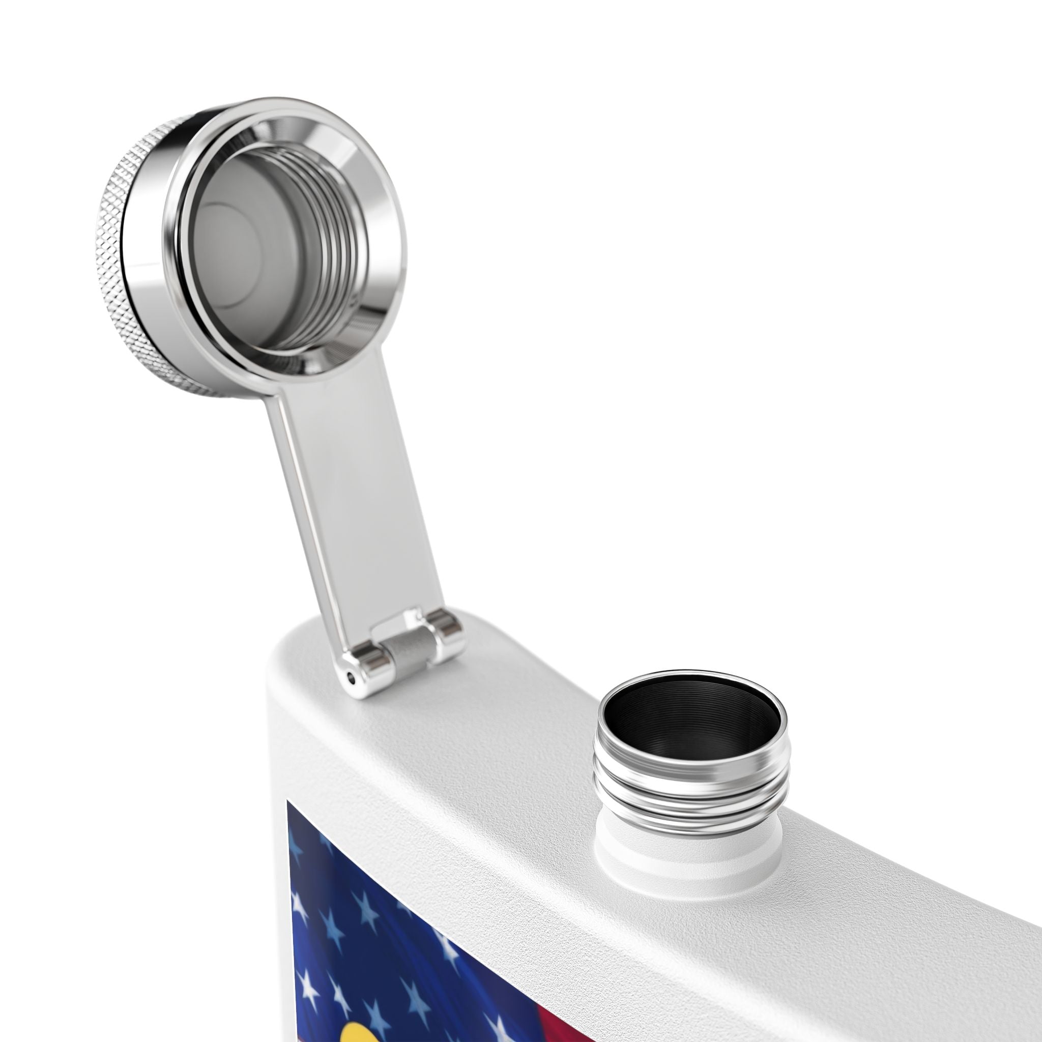 Greater Than Ever Before (American Flag) USA Stainless Steel Flask (6oz)
