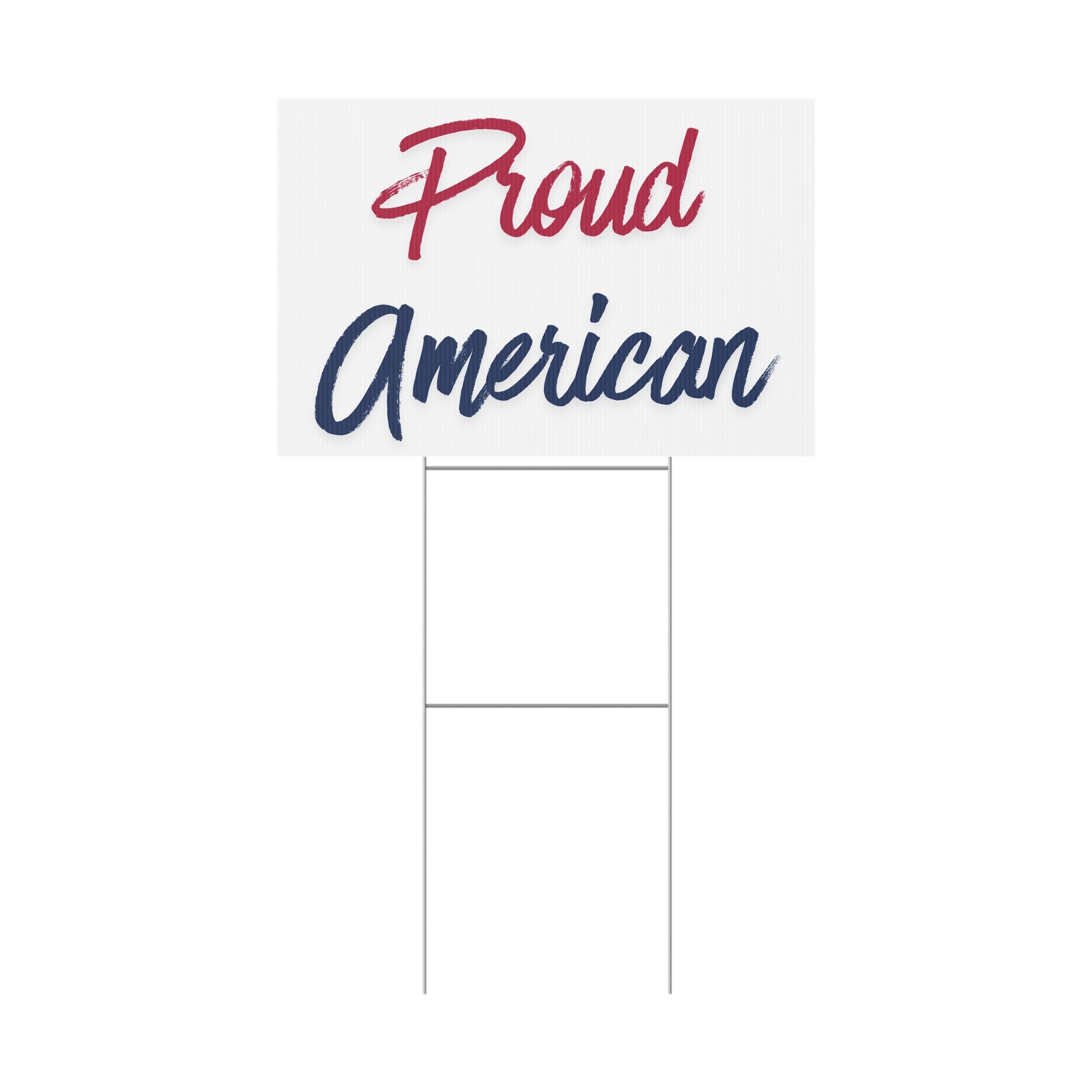 Proud American Patriotic USA Yard Sign
