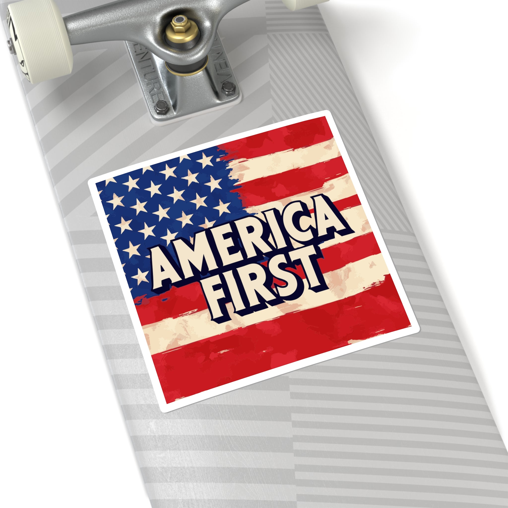 America First (American Flag) USA Sticker