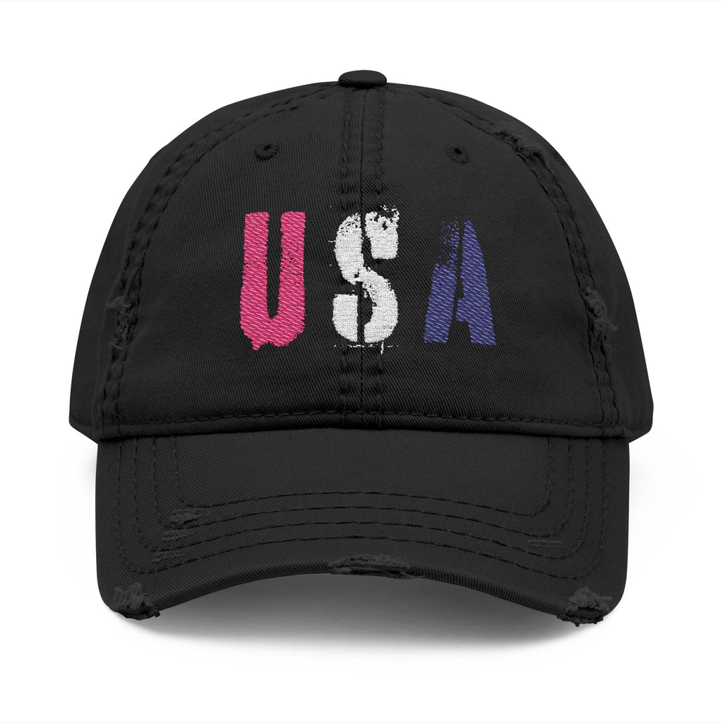 USA Distressed Dad Hat
