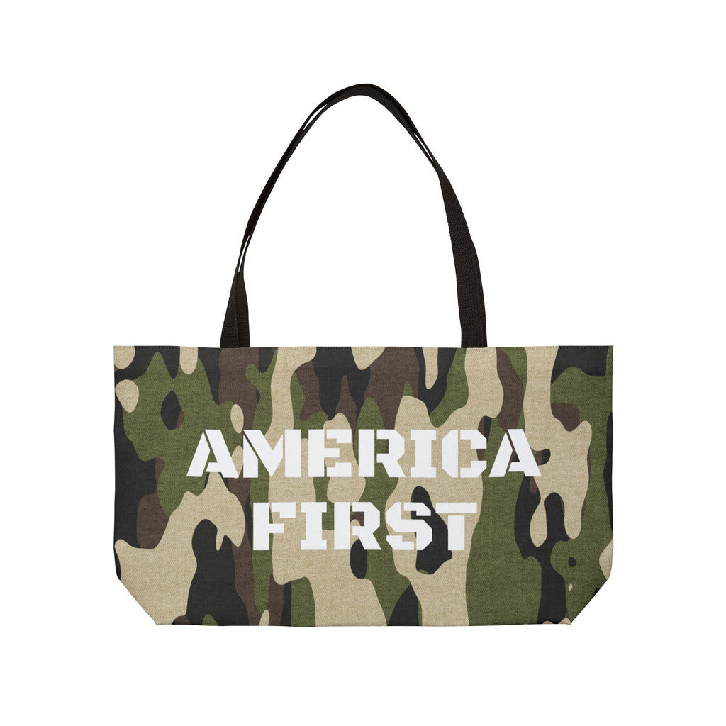 America First Camo Weekender Tote Bag