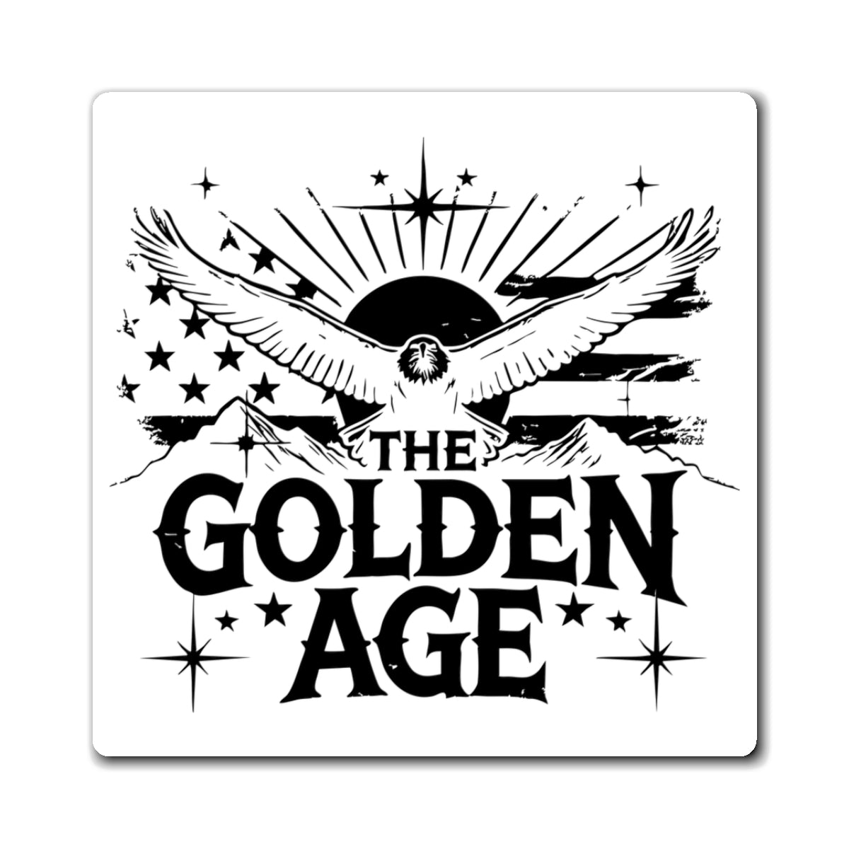 The Golden Age (American Flag) Magnet