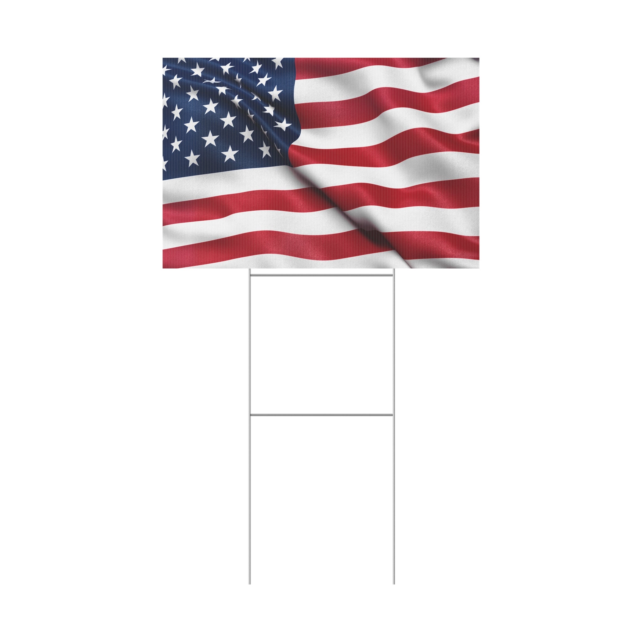 American Flag Patriotic USA Yard Sign