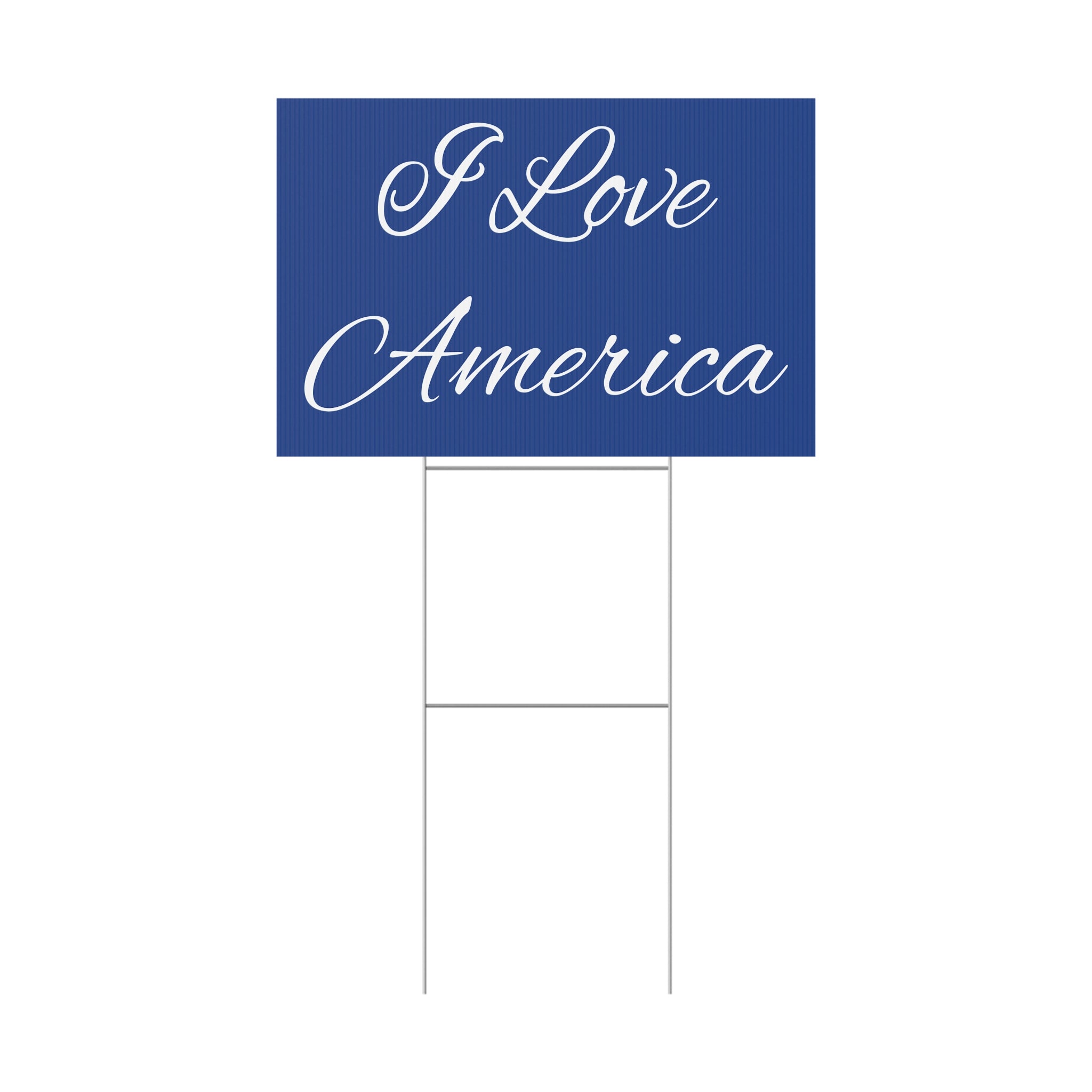 I Love America Patriotic USA Yard Sign
