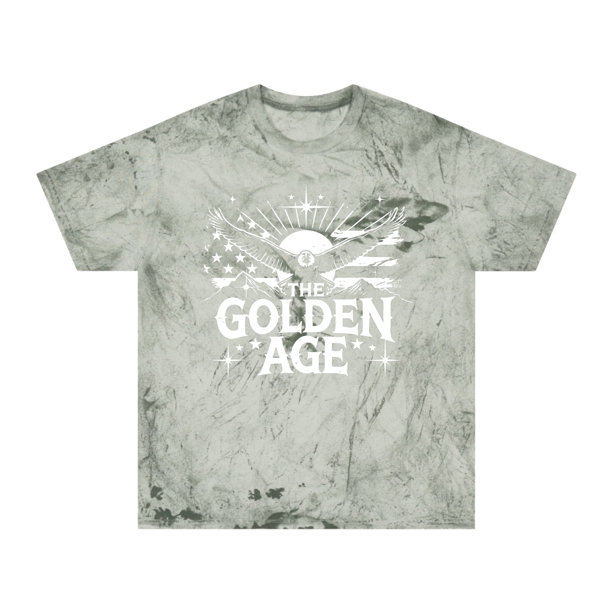 The Golden Age (American Flag) USA Tie-Dye Unisex Heavy Cotton Tee