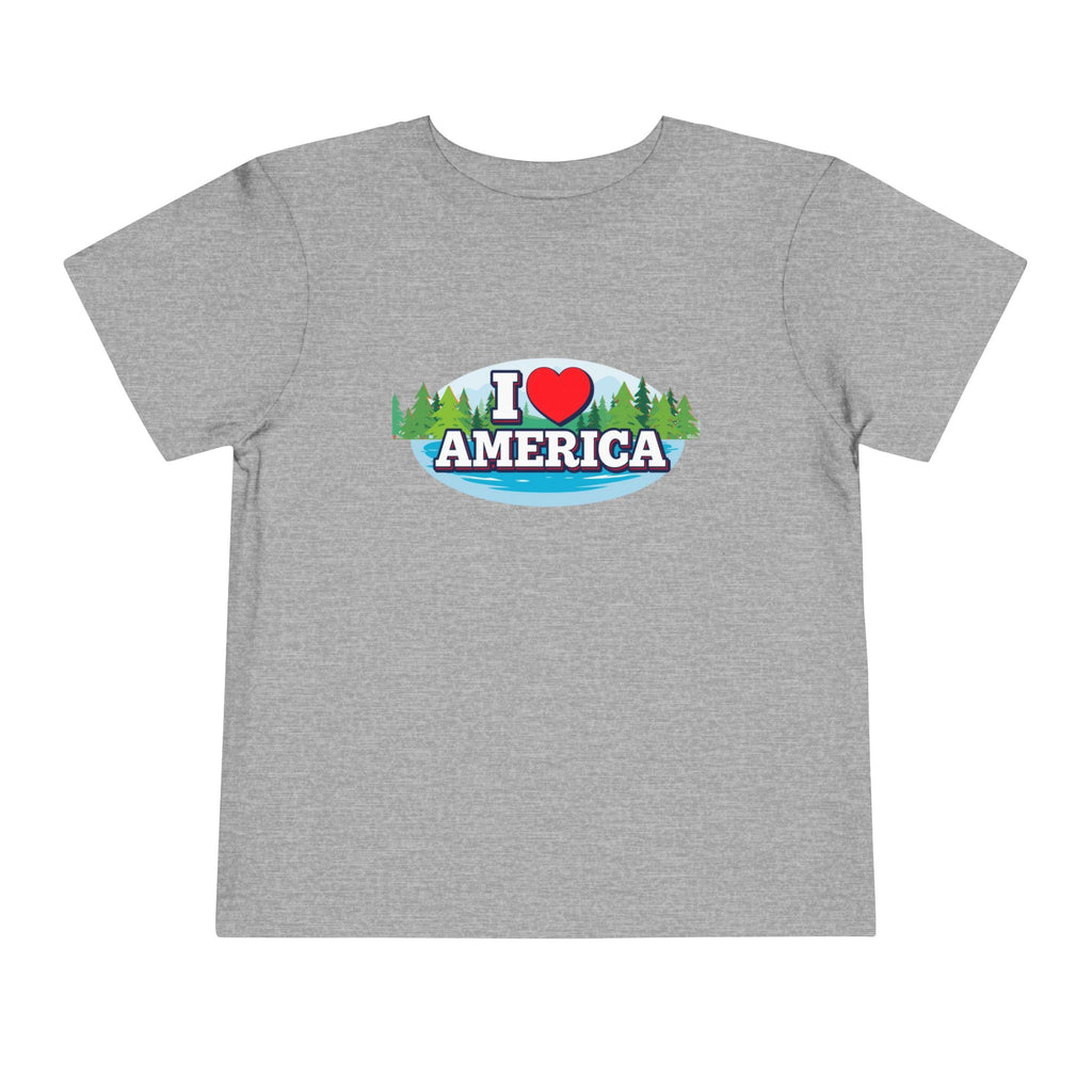 I Love America Toddler Short Sleeve Tee