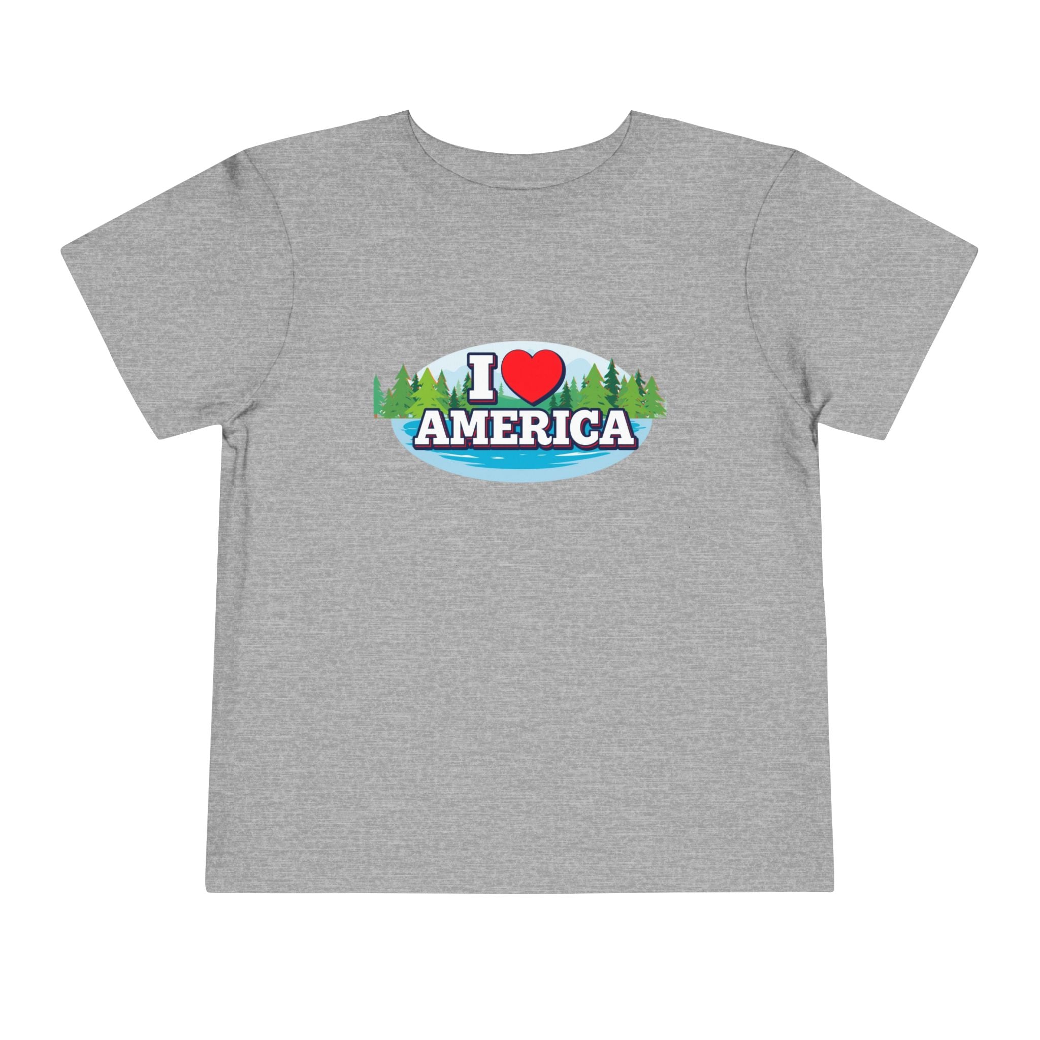 I Love America Toddler Short Sleeve Tee