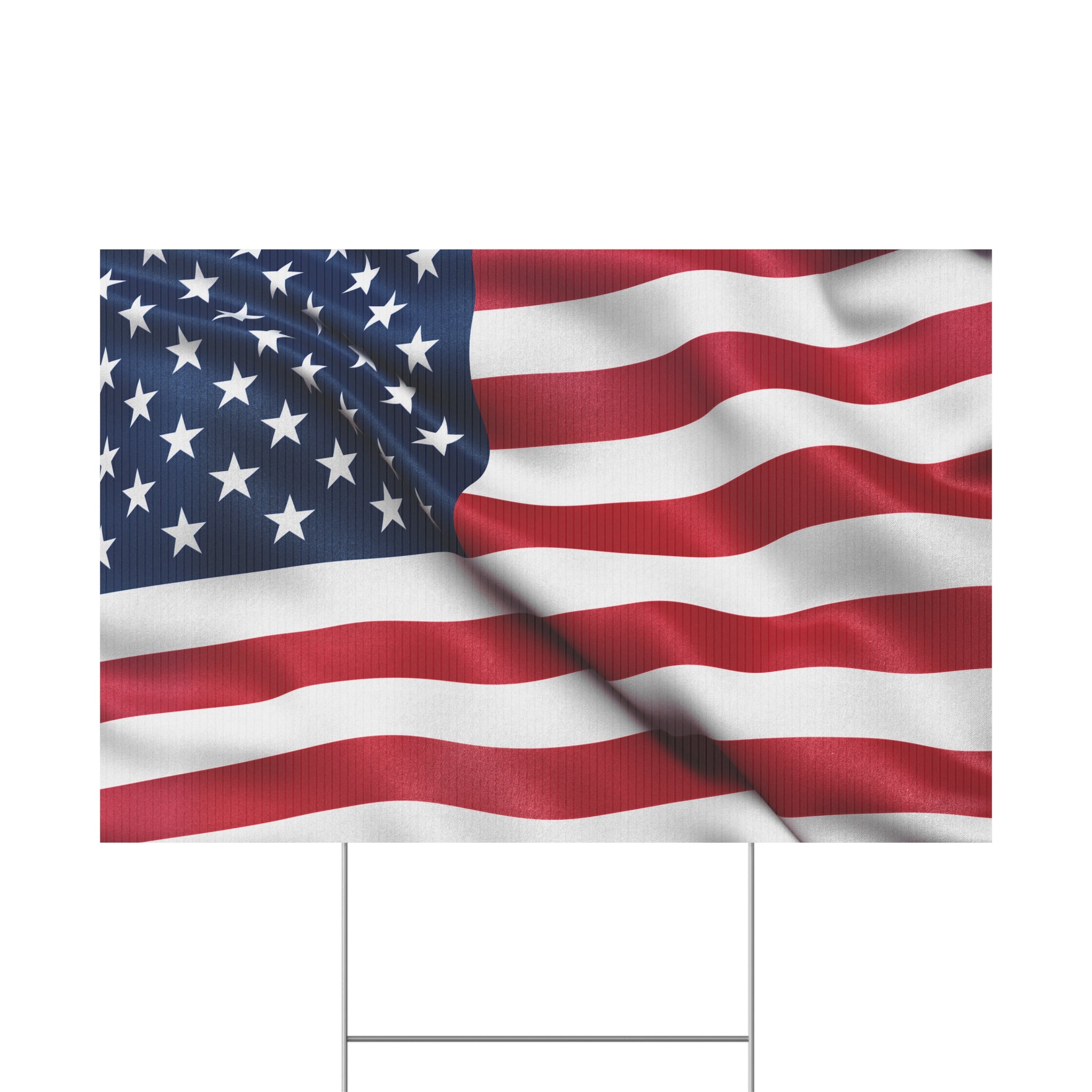 American Flag Patriotic USA Yard Sign