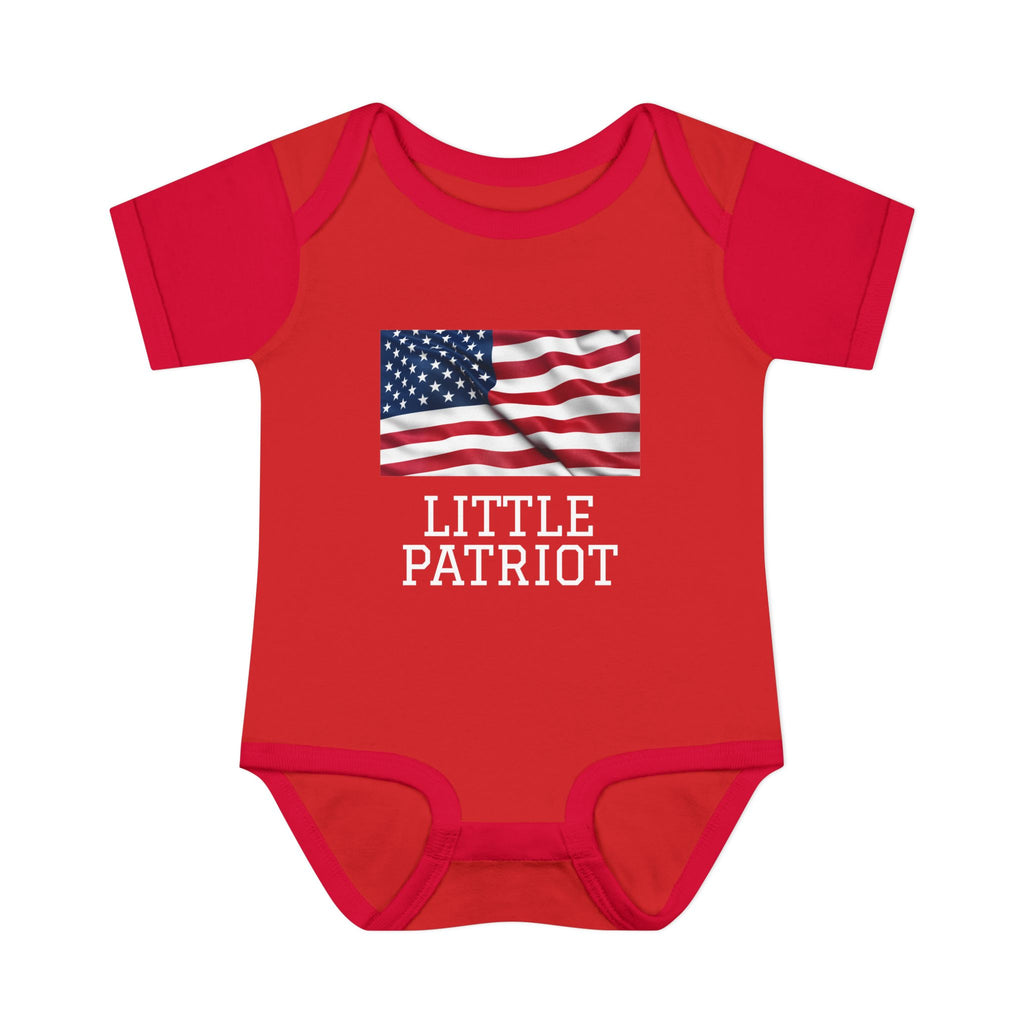 Little Patriot (American Flag) USA Patriotic Infant Bodysuit