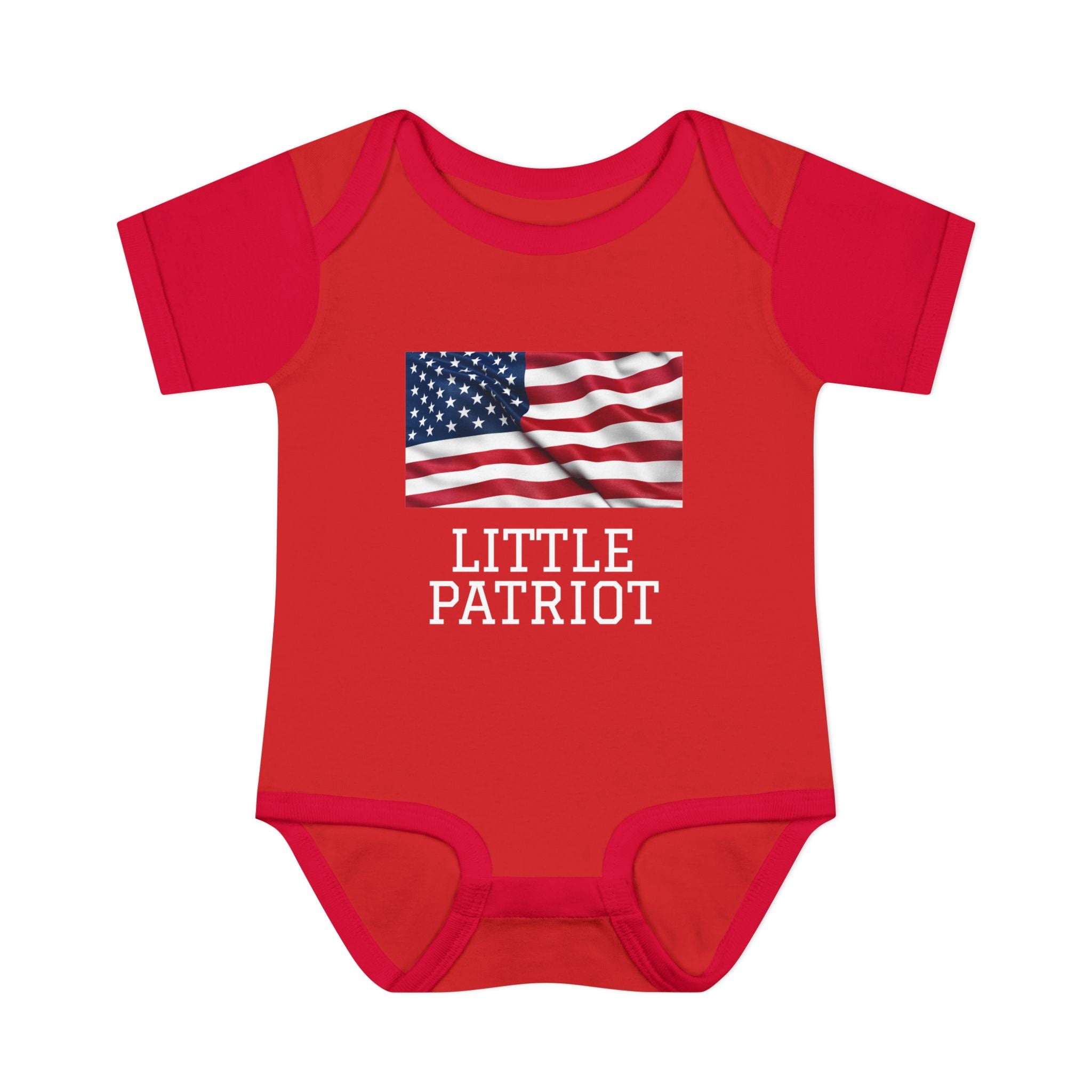 Little Patriot (American Flag) USA Patriotic Infant Bodysuit
