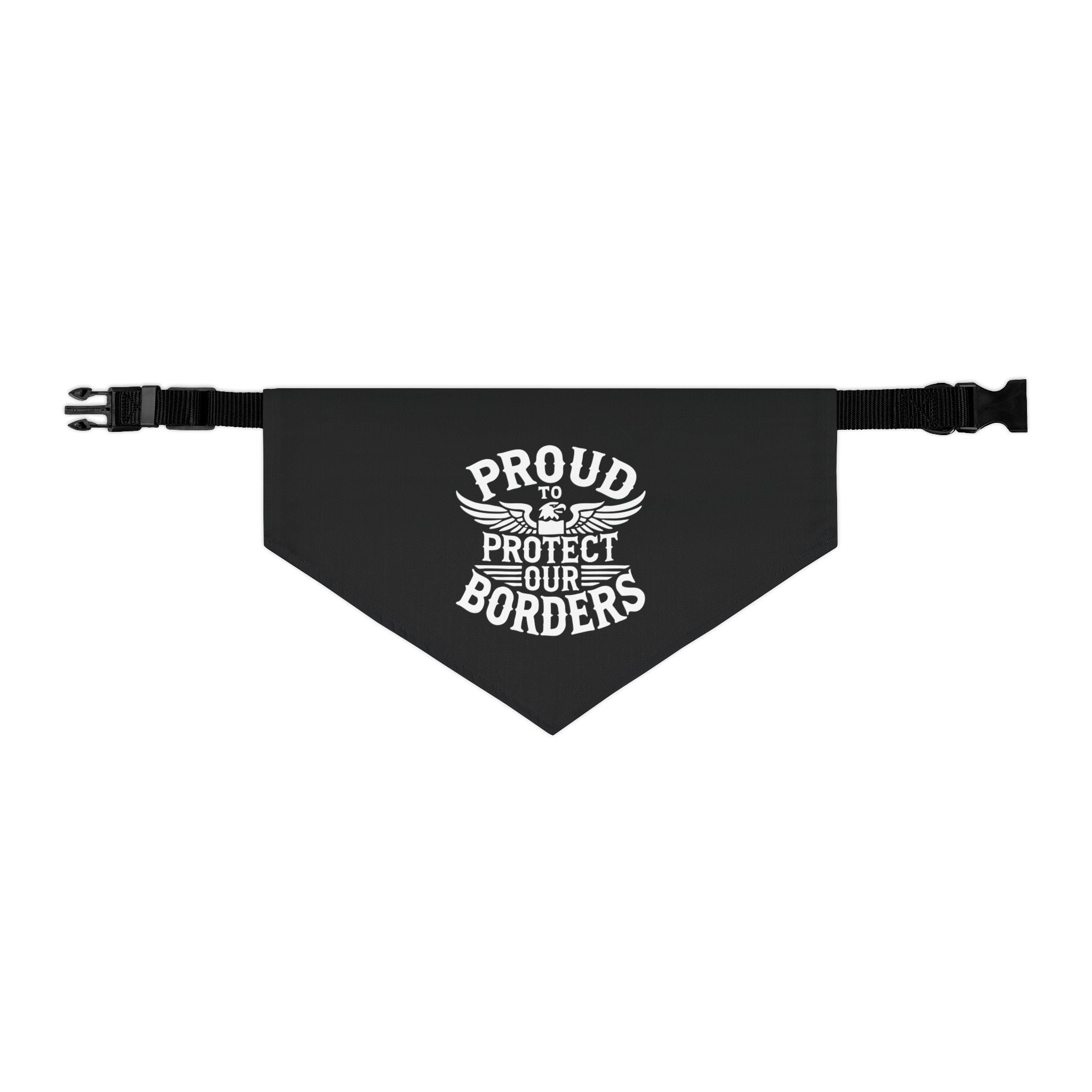 Proud To Protect Our Borders USA Pet Bandana Collar