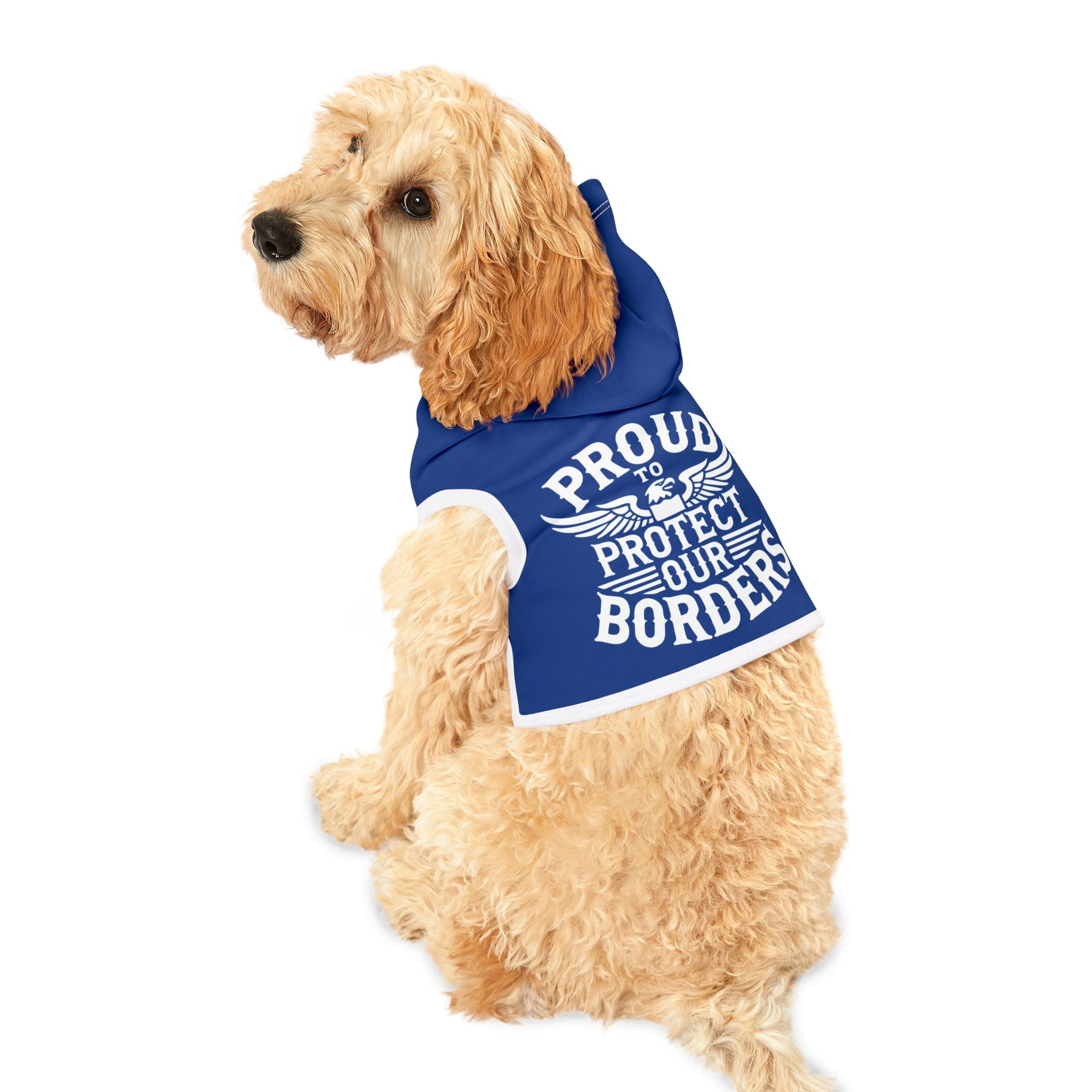 Proud To Protect Our Borders USA Pet Hoodie