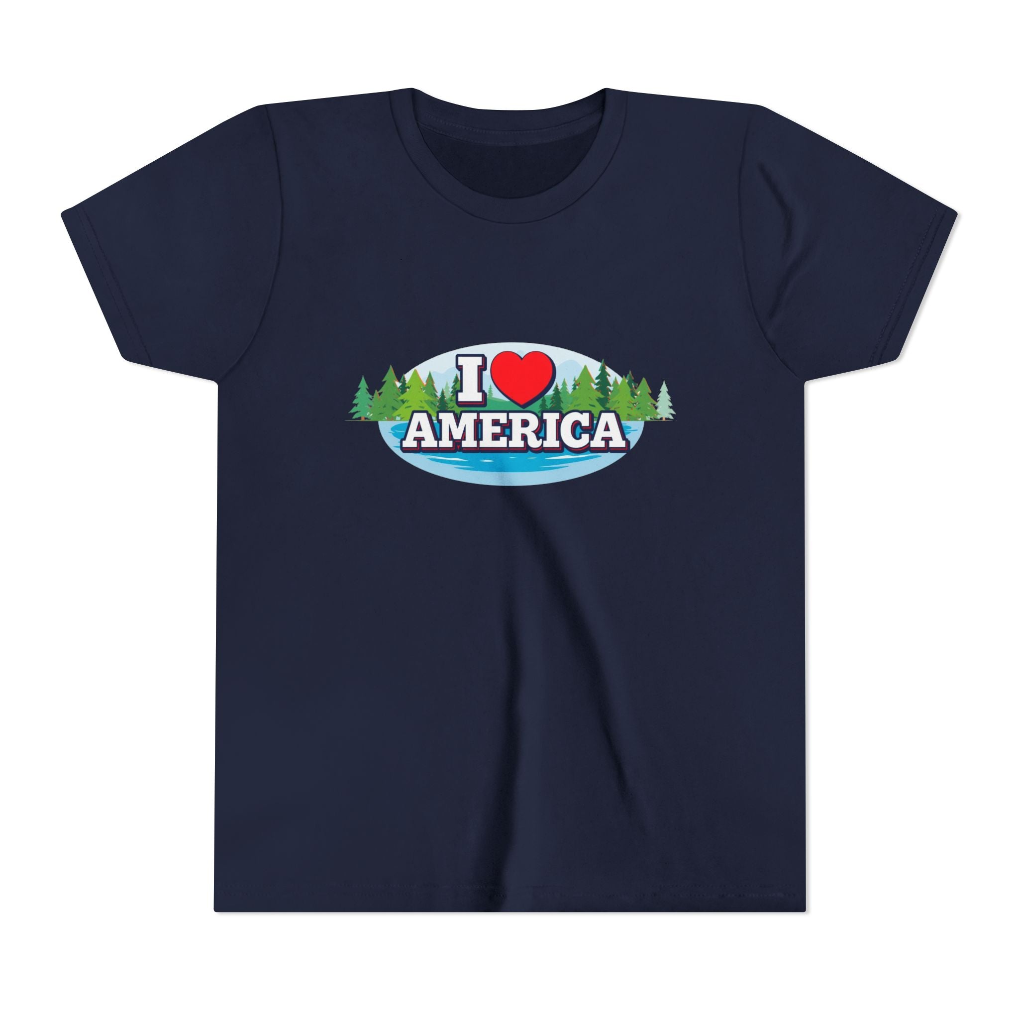 I Love America USA Youth Short Sleeve Tee