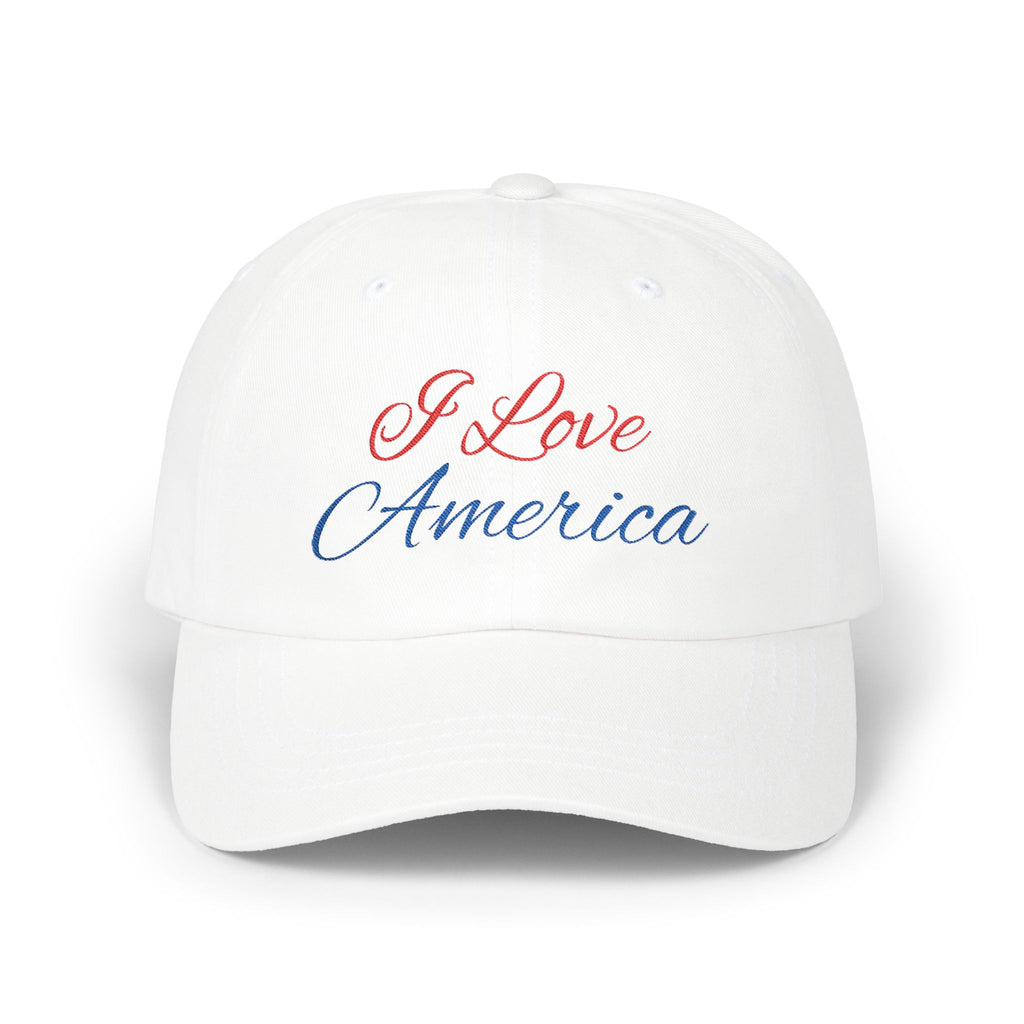 I Love America USA Embroidered Classic USA Mom Hat