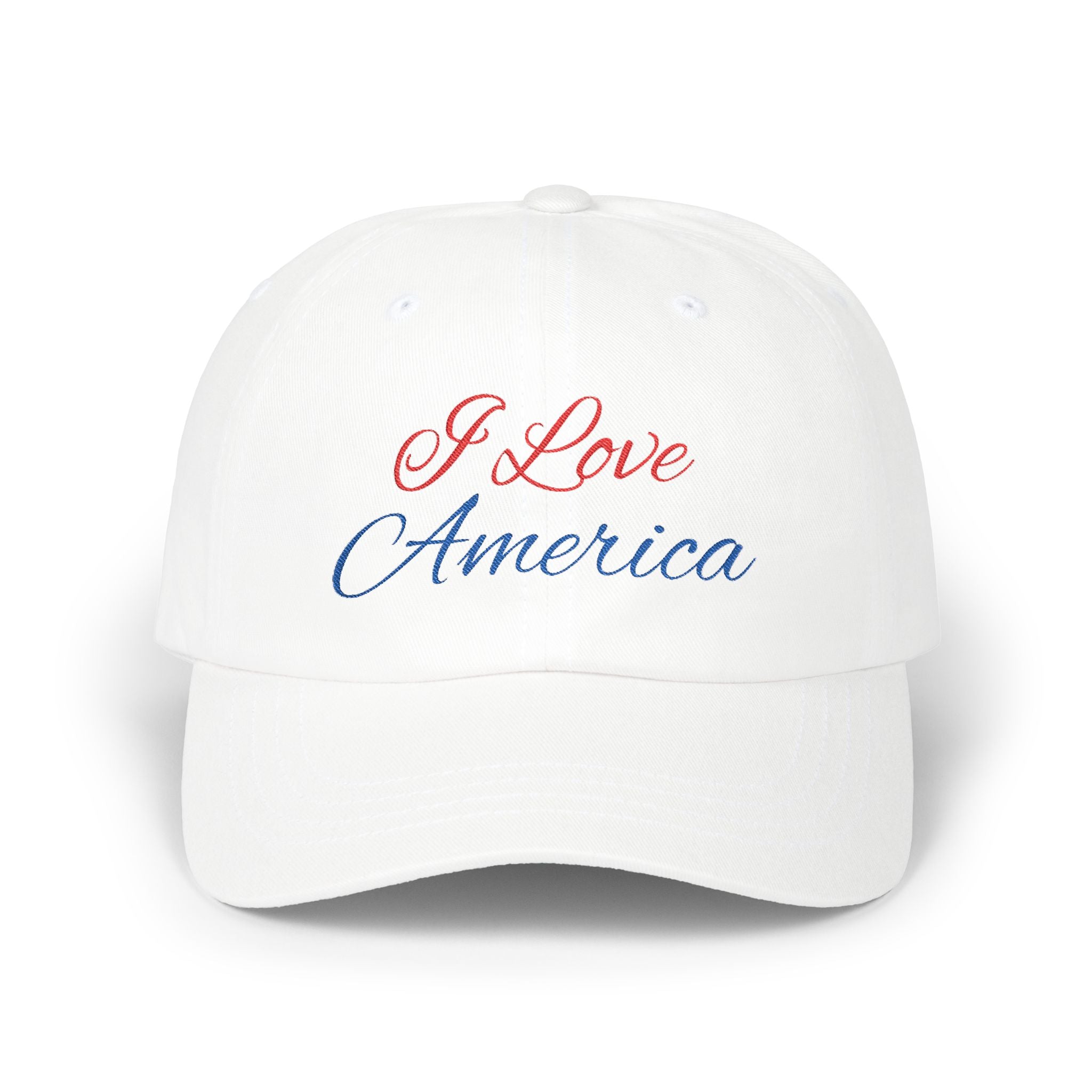 I Love America USA Embroidered Classic USA Mom Hat