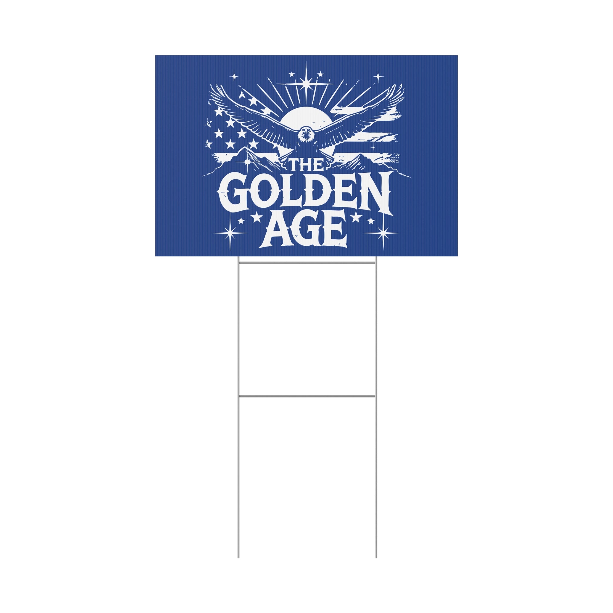 The Golden Age Patriotic USA Yard Sign
