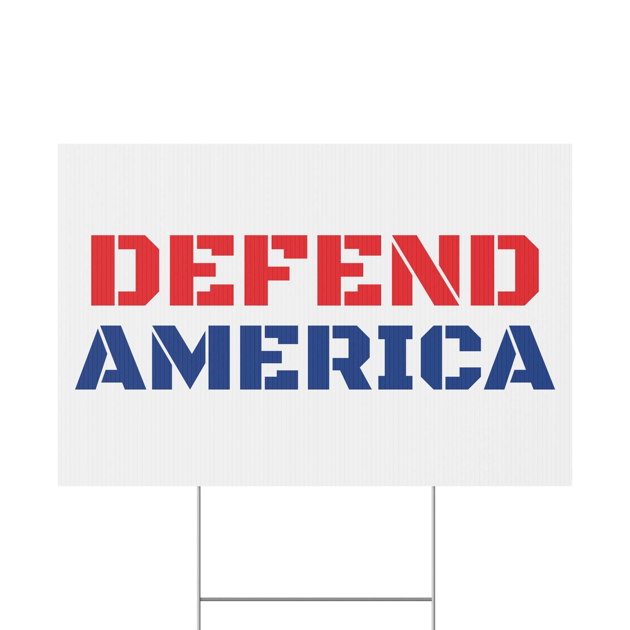 Defend America Patriotic USA Yard Sign