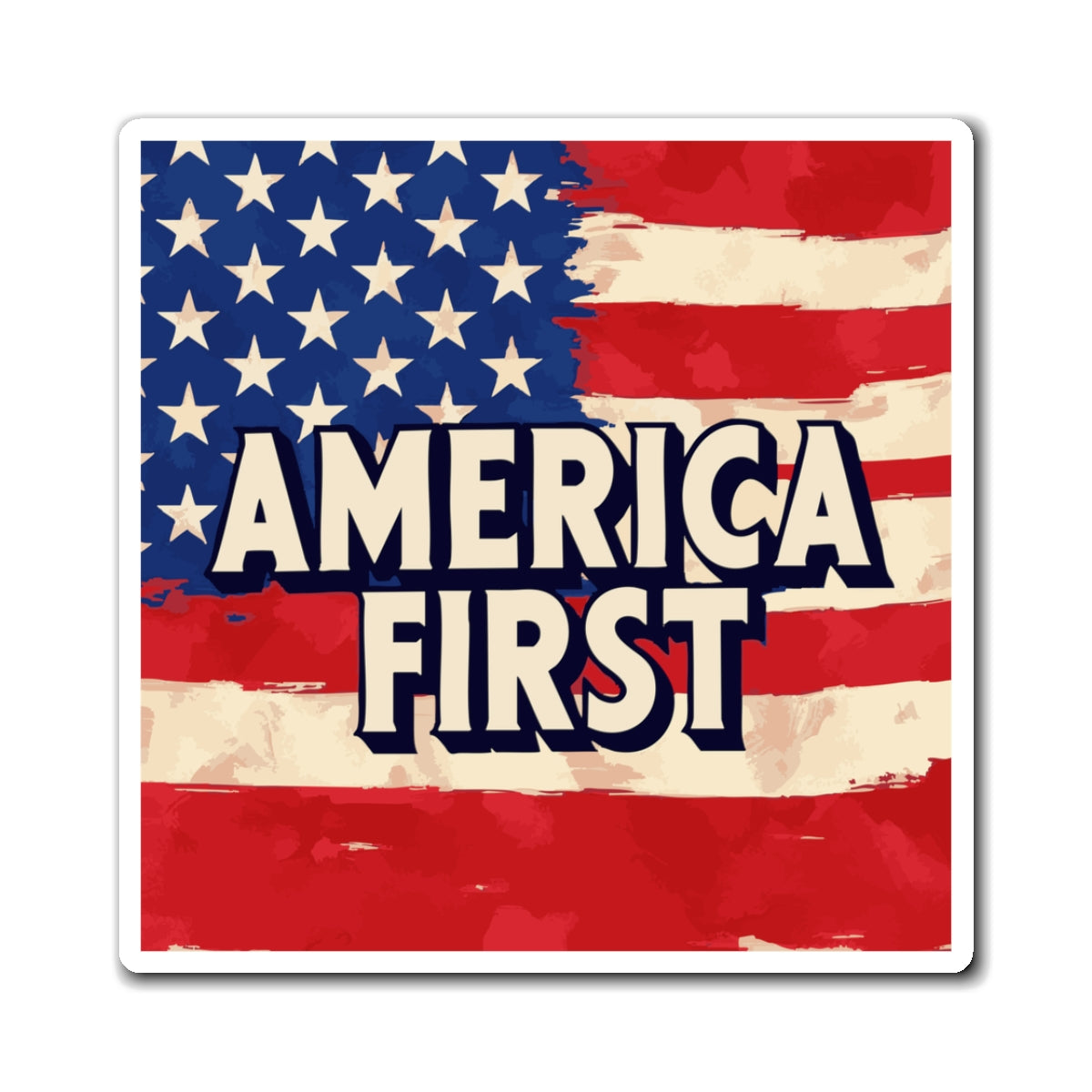 America First Car Magnet