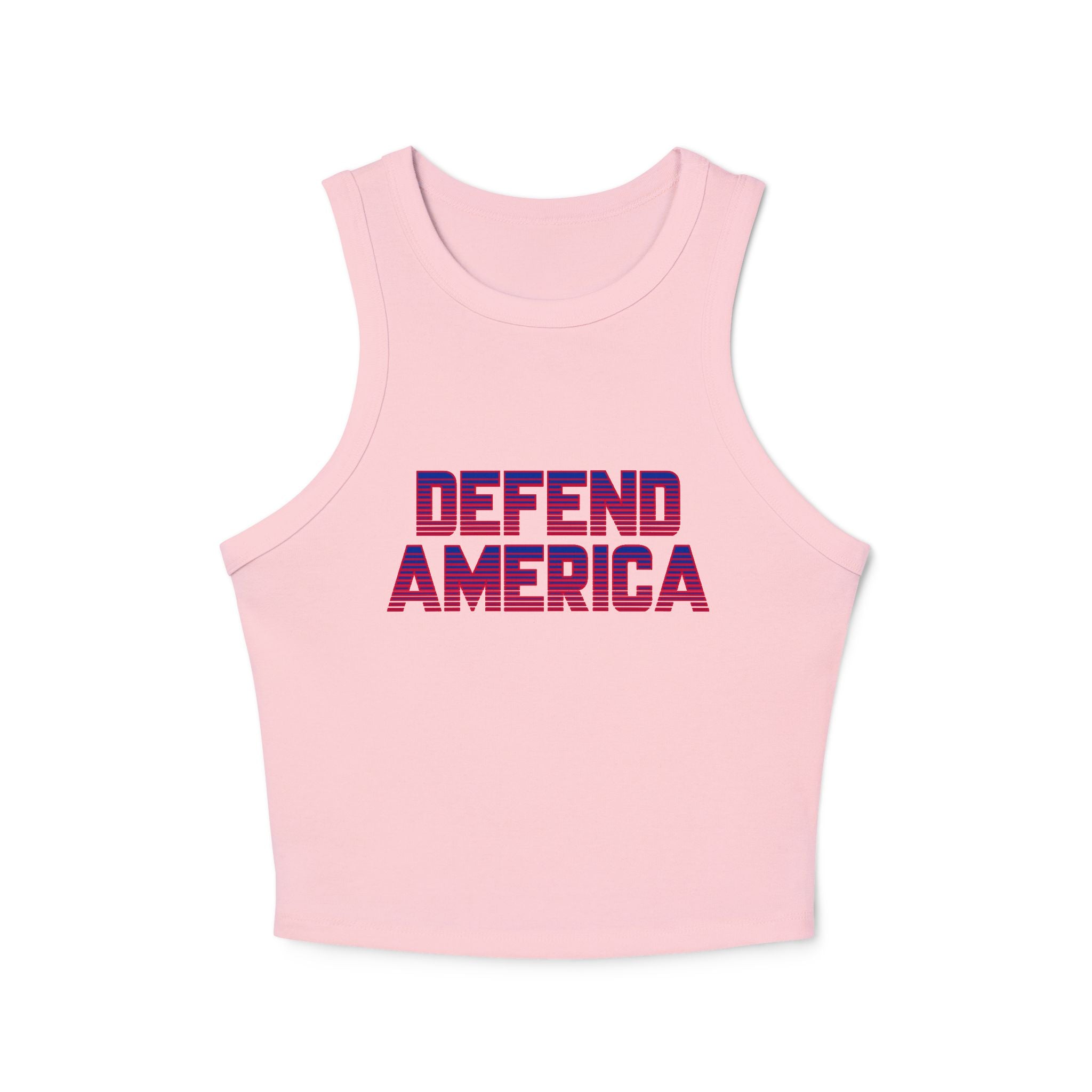 Defend America Women's Micro Rib Racer Tank Top