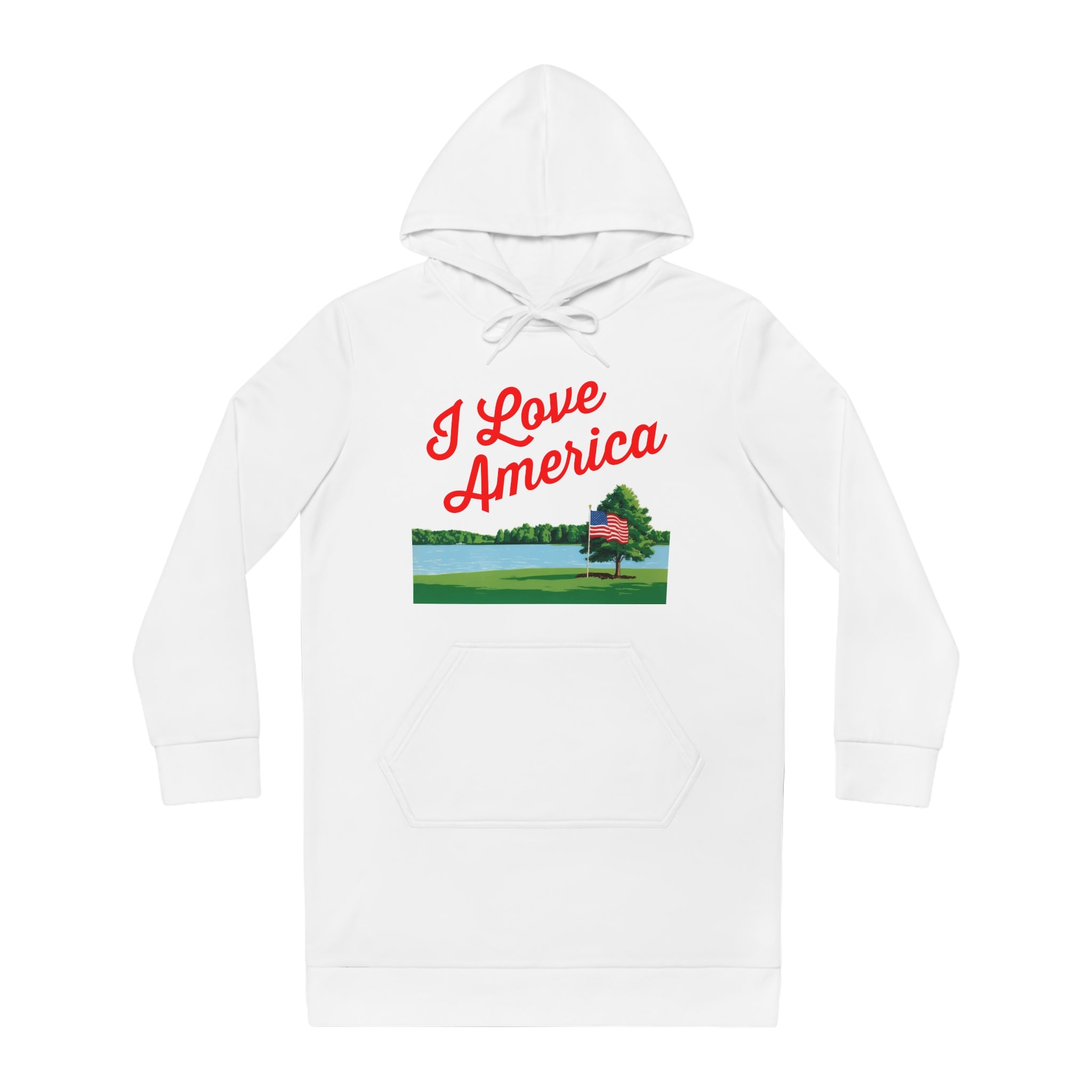 I Love America Women's Hoodie Dress